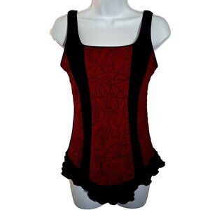 KARKASS Designer CAMI TOP CORSET-LIKE Sz 5/6 or +/- S/M ART to WEAR made CANADA